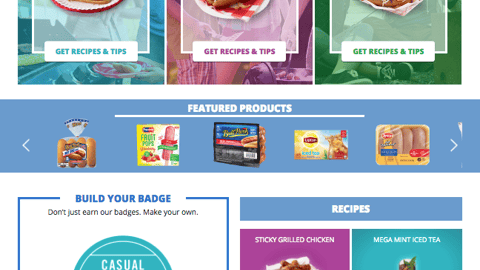 Tyson Unilever Walmart 'Master Your Summer' Website